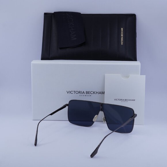 Victoria Beckham VB238S 041 Shield Sunglasses – Gunmetal/Blue - Picture 10 of 10